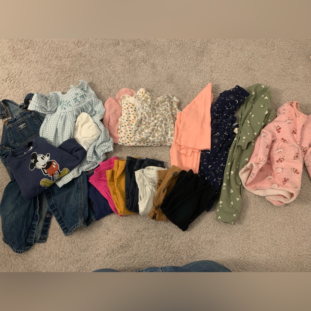 18 piece cold-weather bundle including Carter’s, Old Navy, and OKB